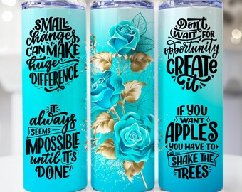 Motivational Tumbler Wrap, Affirmations Tumbler Png, Positive Daily Reminders, 20oz Tumbler Sublimation Design, Inspirational Tumbler png