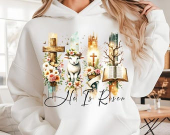 He is Risen PNG, Retro Easter Png, Matthew 28:6, Christian Easter Png, Easter Jesus Png, Bible Verse Png, Easter Brushstroke, Vintage Easter
