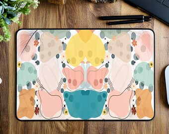 Large Mouse Pad PNG, Boho Mouse Pad PNG, Mouse Pad PNG Sublimation, Background For Affirmations png, Pastel Desk Mat Design, mouse pad gift