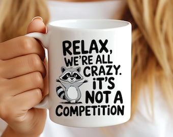 Sarkastische Becherverpackung, beliebte 15 Unzen und 11 Unzen lustige Tasse Sublimationsdesign PNG, Lustige Tasse PNG, lustige Sublimationsdesigns, lustige Waschbär PNG, Snarky