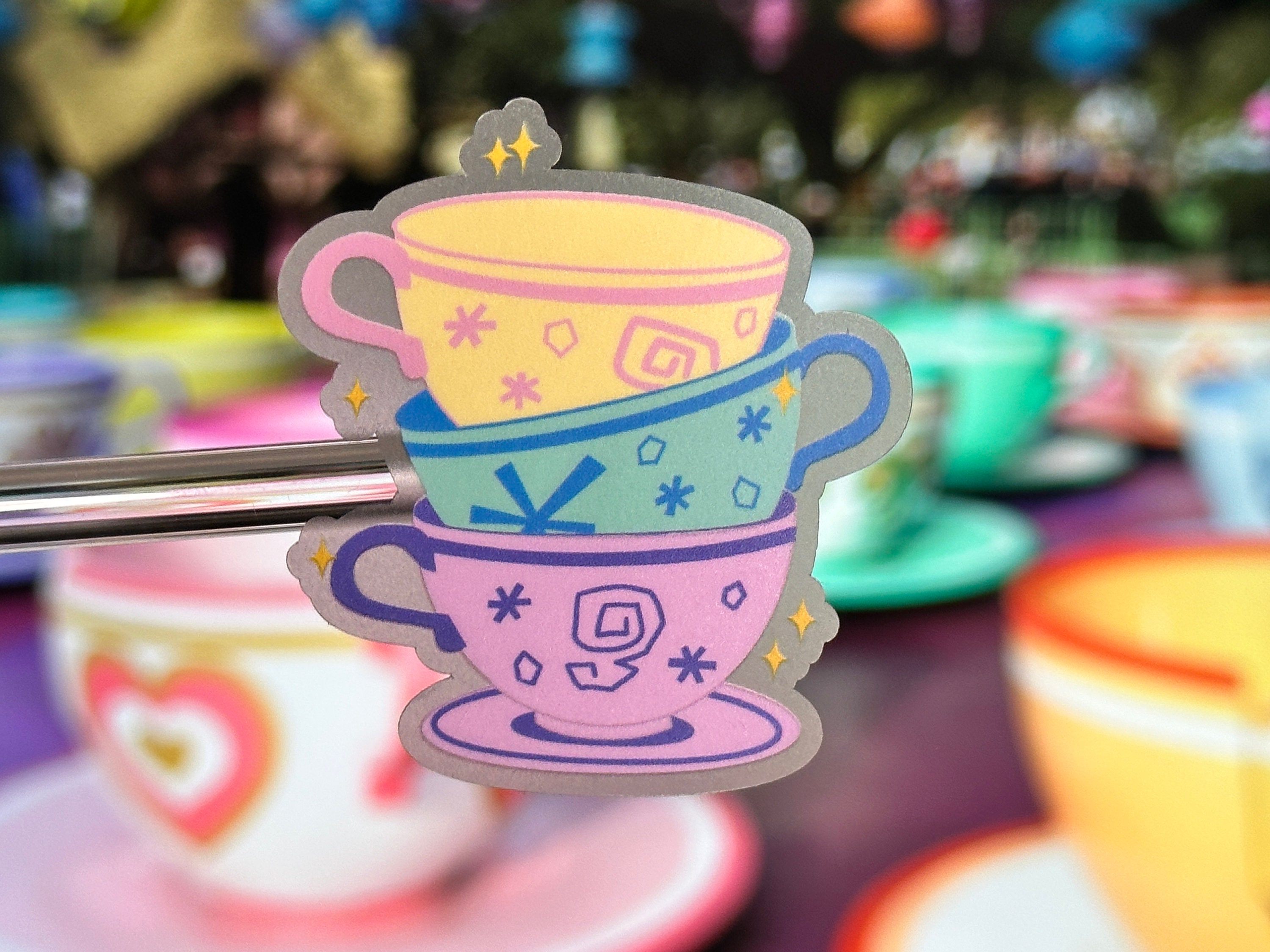 Alice Tea Cups Pack Sticker for Sale by designbykaitlin