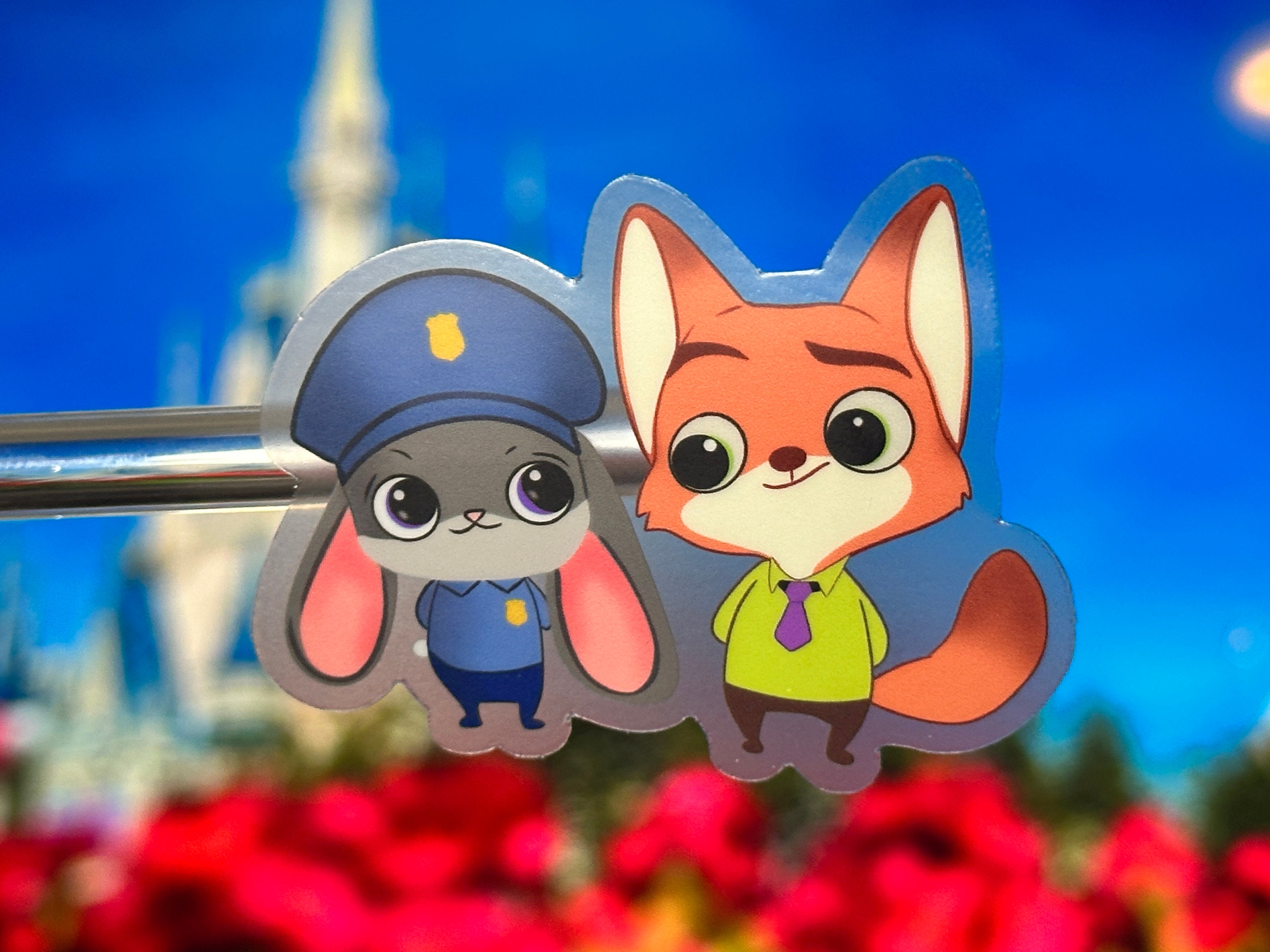 Zootopia Sticker: Judy Hopps and Nick Wilde Waterproof Vinyl Decal