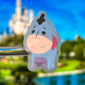 Lindo y pequeño Eeyore pegatina portátil / Winnie the Pooh Eeyore Planner pegatina impermeable pegatina vinilo calcomanía