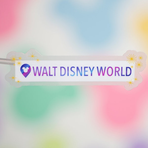 Disney World GPS Location Tag Laptop Sticker | Walt Disney World Pin Drop Planner Sticker | WDW Waterproof Sticker Vinyl Decal