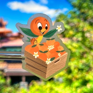 Orange Bird Orange Crate Laptop Sticker | Disney World Orange Bird Planner Sticker | Orange Bird Waterproof Sticker Vinyl Decal
