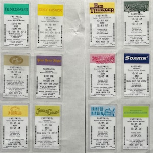 Disney FastPass-laptopstickers | Haunted Mansion Big Thunder Space Mountain Jungle Cruise Fastpass vinyl sticker waterdichte sticker