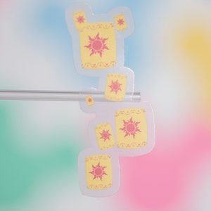 Rapunzel Lanterns Sticker | Disney Tangled Waterproof Sticker | Vinyl Decal | Waterproof Sticker