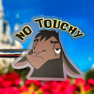 Kuzco No Touchy Laptop Aufkleber | Kaisers Neue Groove Planner Aufkleber Wasserdichter Aufkleber Vinyl Aufkleber