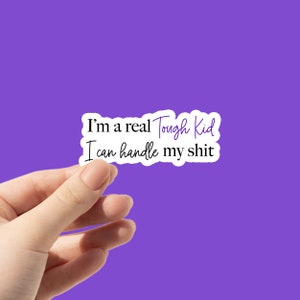 I'm a Real Tough Kid Laptop Sticker | Taylor Swift Kindle Aufkleber | Swiftie TTPD Vinyl Aufkleber Taylor Swift wasserfester Aufkleber