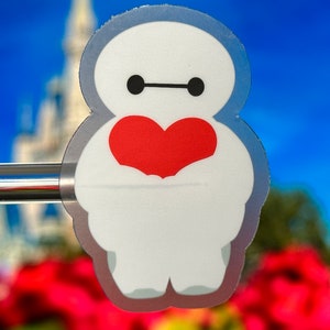 Baymax Hug Laptop Sticker | Disney Big Hero 6 Planner Sticker | Baymax Care Waterproof Sticker Vinyl Decal