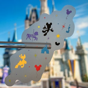 Disney Parks Cup Pattern Sticker | Magic Kingdom Vinyl Decal Waterproof Sticker