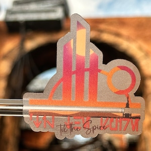 Galaxy's Edge Til the Spire Laptop Aufkleber | Batuu Star Wars Planner Aufkleber | Bright Suns Wasserdichte Aufkleber Vinyl Aufkleber