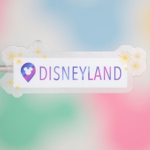 Disneyland GPS Standort Tag Laptop Aufkleber | Disneyland Insta Lage Planner Aufkleber | Disneyland Wasserdichte Aufkleber Vinyl Aufkleber
