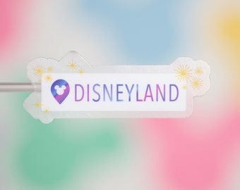 Disneyland GPS Location Tag Laptop Sticker | Disneyland Insta Location Planner Sticker | Disneyland Waterproof Sticker Vinyl Decal