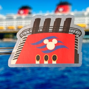 Disney Cruise Line Ship Stack Laptop Sticker | Disney Cruise Planner Sticker | DCL Fish Extender Vinyl Decal Waterproof Sticker