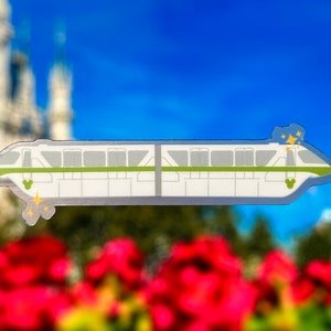 Disney Monorail Laptop Stickers | Disney Monorail Planner Sticker | Disney World Monorail Vinyl Decal Waterproof Sticker