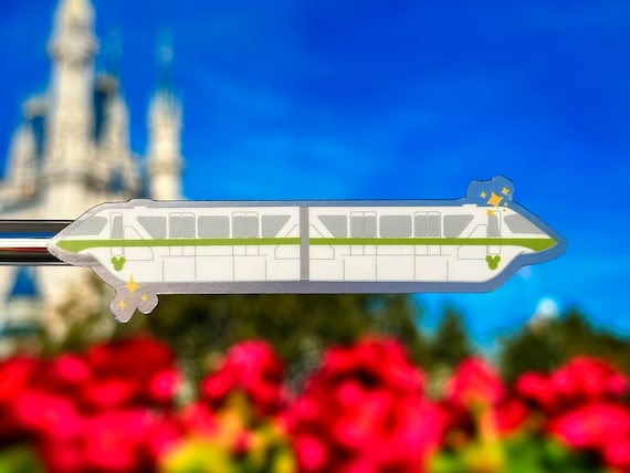 Disney Monorail Laptop Stickers | Disney Monorail Planner Sticker | Disney World Monorail Vinyl Decal Waterproof Sticker