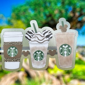Animal Kingdom Starbucks Vinyl Sticker: WDW Laptop Decal