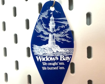 Widow’s Bay Vintage Motel Keychain | 2 Designs | Perfect Funny Friend Gift