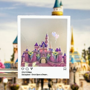 Sleeping Beauty Castle Laptop Sticker | Disneyland Castle Planner Sticker | Disney Castle Vinyl Decal Waterproof Sticker