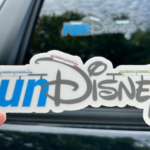 Run Disney Monorails Laptop Sticker | RunDisney Planner Sticker | Monorail Disney Marathon Waterproof Sticker Vinyl Decal