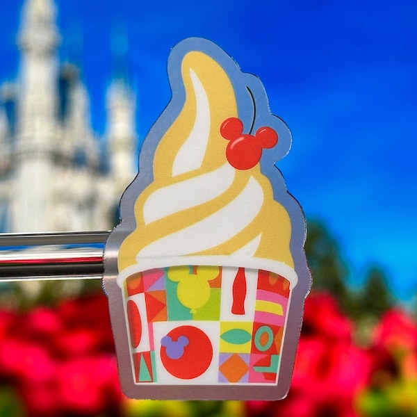 Dole Whip Laptop Sticker | Disney World Snacks Planner Sticker | Disney Food Snack Vinyl Decal Waterproof Sticker