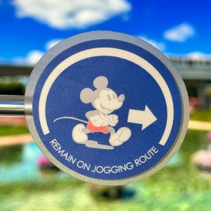 Mickey Jogging Laptop Sticker | Contemporary Resort Planner Sticker | RunDisney Vinyl Decal Waterproof Sticker