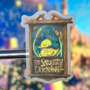 Snuggly Duckling Laptop Sticker | Snuggly Duckling Planner Sticker | Disney Tangled Vinyl Decal Waterproof Sticker