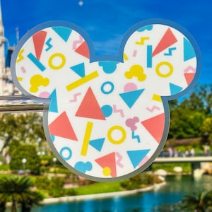 90&#39;s Mickey Ears Laptop Sticker | Hidden Mickey Retro Planner Sticker | Vintage Mickey Waterproof Sticker Vinyl Decal
