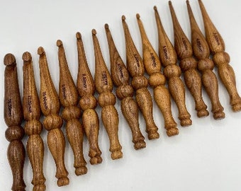 Ganchillo de palisandro artesanal hecho a mano - Ergonómico - Compatible con Furls Alpha Series