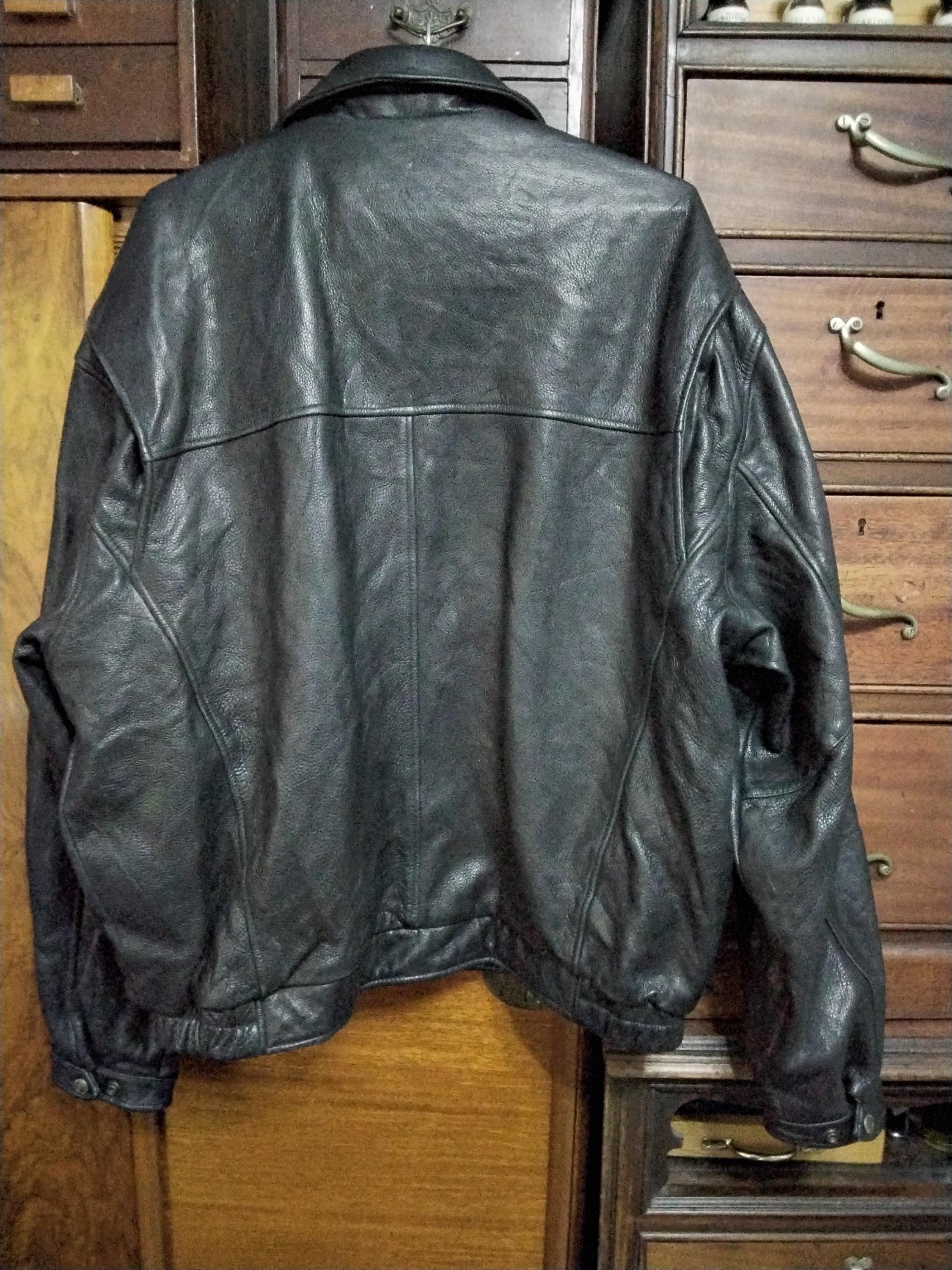 Andrew marc bakers calfskin leather jacket deals