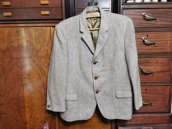 Vintage Harris Tweed, 1970s Jacket by Dunn & Co. … - image 1