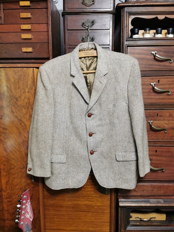 Vintage Harris Tweed, 1970s Jacket by Dunn & Co. … - image 8