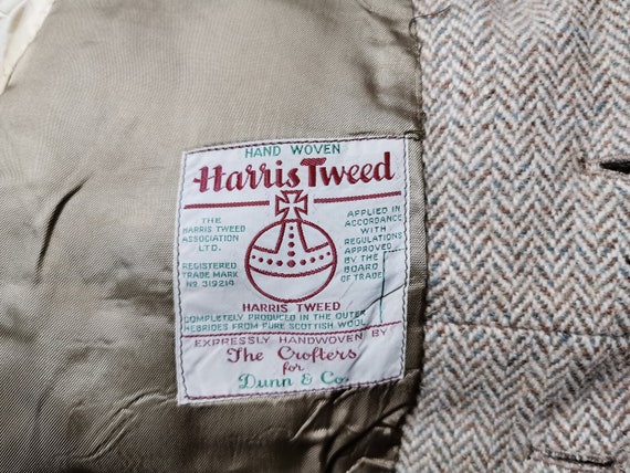 Vintage Harris Tweed, 1970s Jacket by Dunn & Co. … - image 3