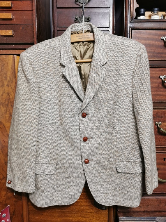 Vintage Harris Tweed, 1970s Jacket by Dunn & Co. … - image 4