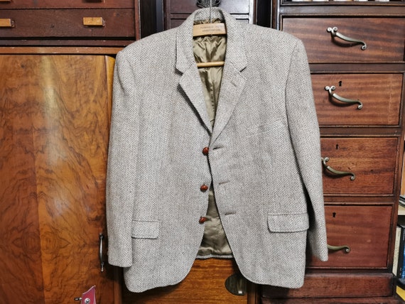 Vintage Harris Tweed, 1970s Jacket by Dunn & Co. … - image 7