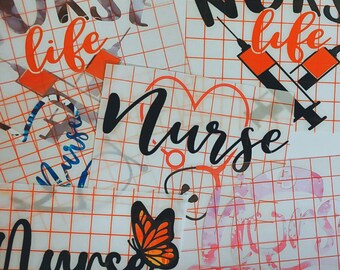 Mystery Nurse Bundle Permanent Decals / Random Assortment Vinyl Stickers for tumblers, mugs, car windows, Etc