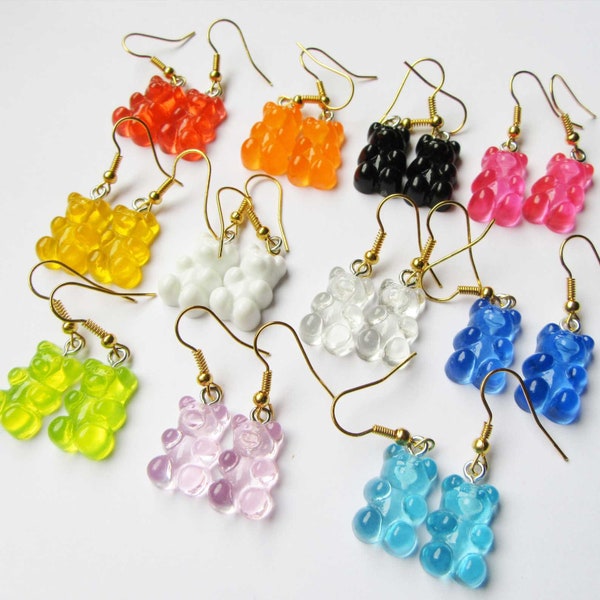 Beeloved Bee Earrings – Cute Quirky Dangly Acrylic Earrings, Hypoallergenic Hooks, Handmade In UK