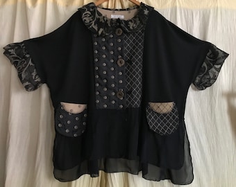 Black Gold Poetic Duster