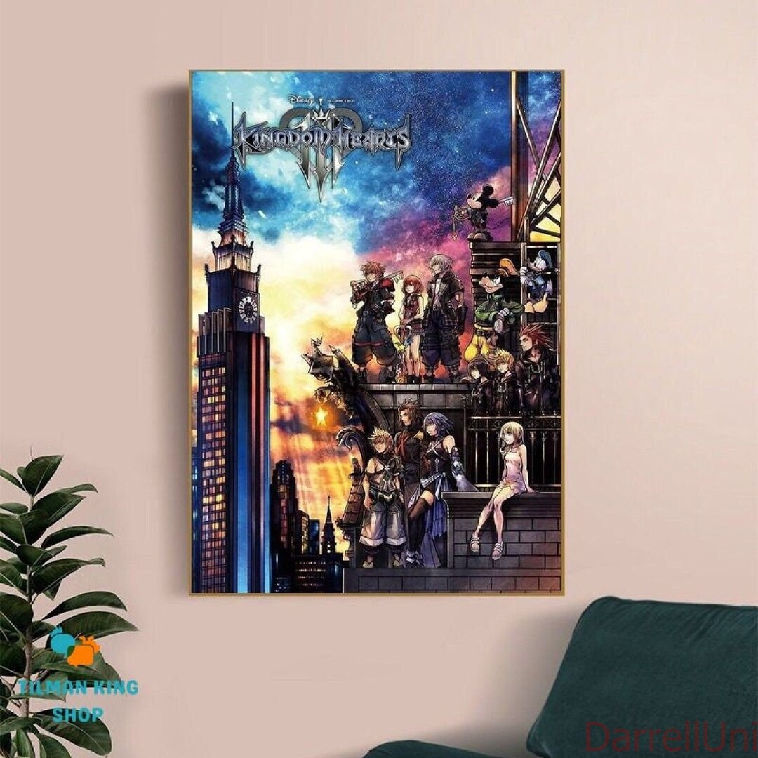 Kingdom Hearts 3 Xbox Poster Pc Xbox Ps 4 Video Games Canvas - Etsy