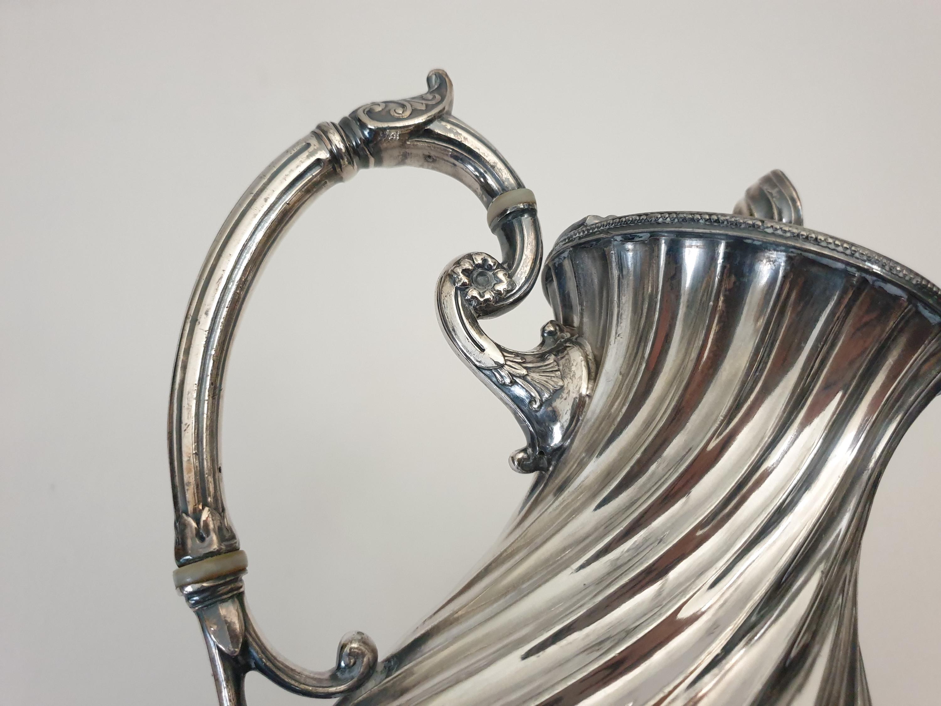 Antique James Dixon & Sons English Victorian Silver Plated Coffee