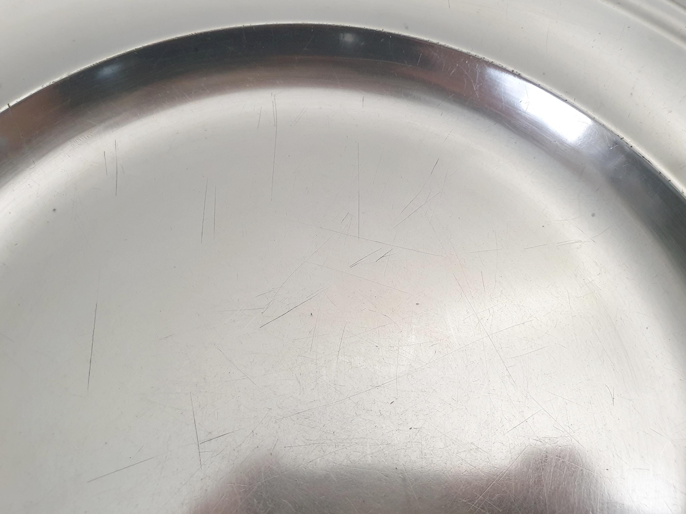 Plat Rond Christofle Paris En Métal Argenté - Diamètre 33 Cm - Très Bon état