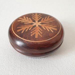 French Antique Rosewood Round Box