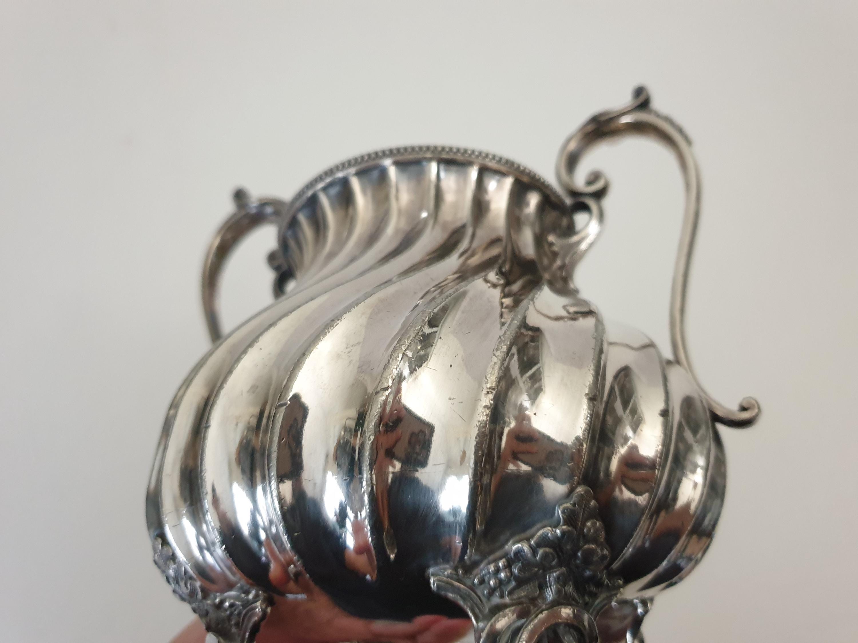 Antique James Dixon & Sons English Victorian Silver Plated Coffee