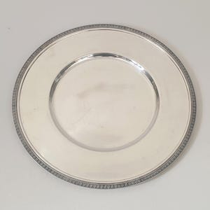 French Vintage Silver Plated 30cm Charger Presentation Plate - Base Plate
