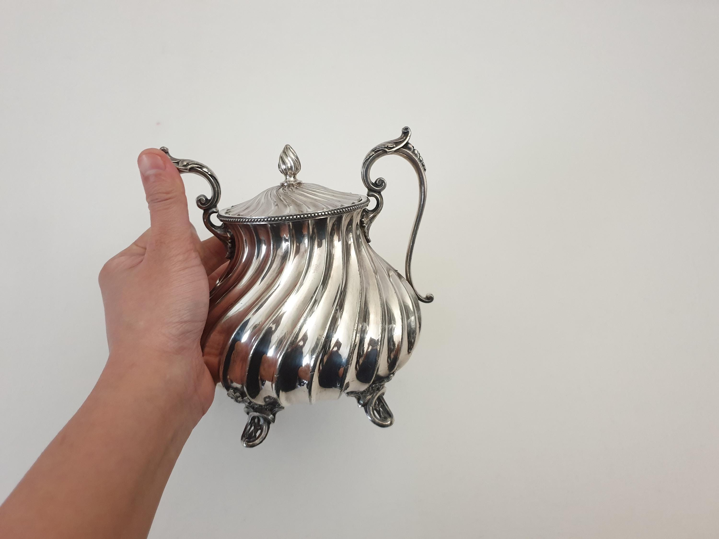 Antique James Dixon & Sons English Victorian Silver Plated Coffee