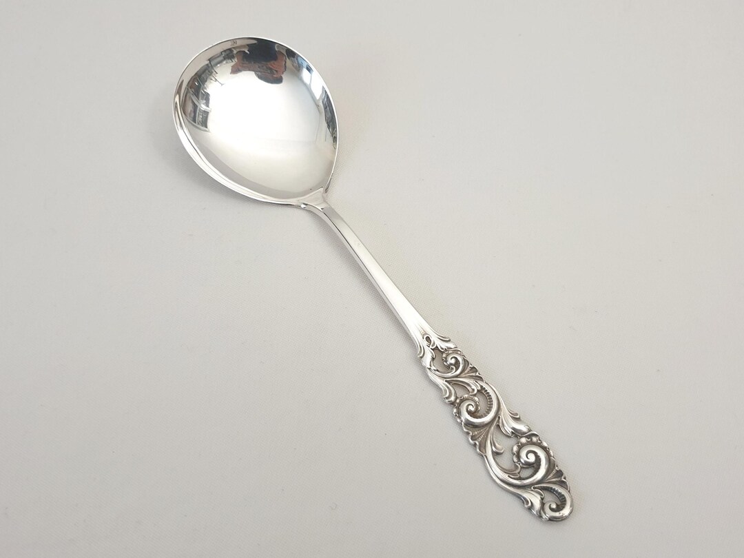 Tele Pattern Silver Vintage Norwegian 830S Silver Brodrene Mylius Tele Pattern Dessert or ...