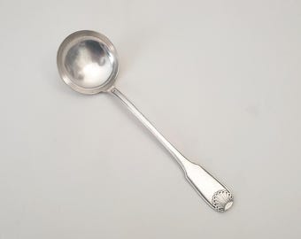 GRANDE LOUCHE 32 Cm Metal Argente Avec 2 Poincons Vintage Est.ebay EUR