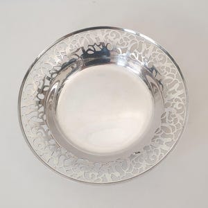 Vintage WMF Silver Plated Pedestal Pierced Serving Bowl or Fruit Bowl