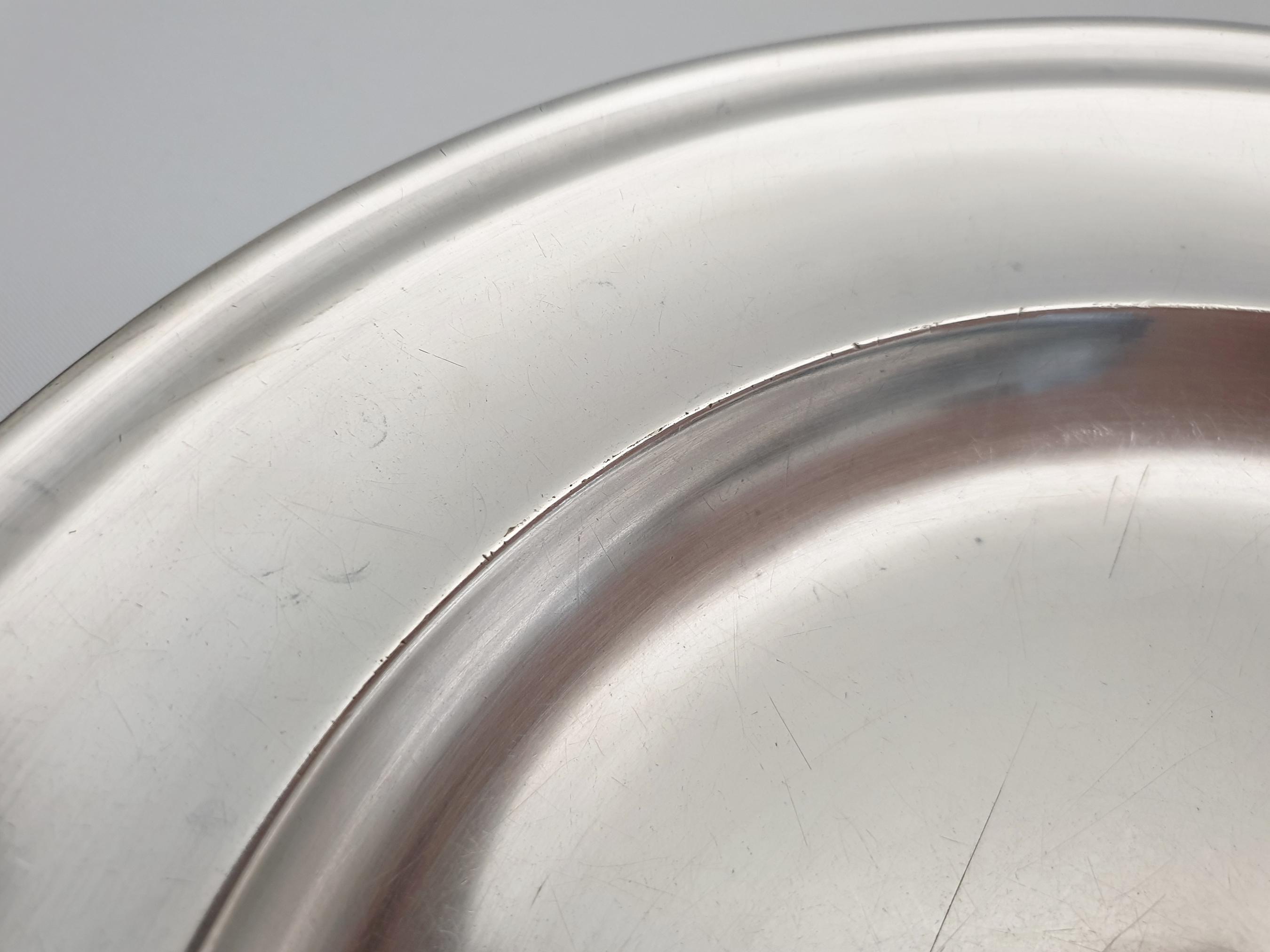Plat Rond Christofle Paris En Métal Argenté - Diamètre 33 Cm - Très Bon état